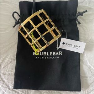 BaubleBar Gold Cage Cuff